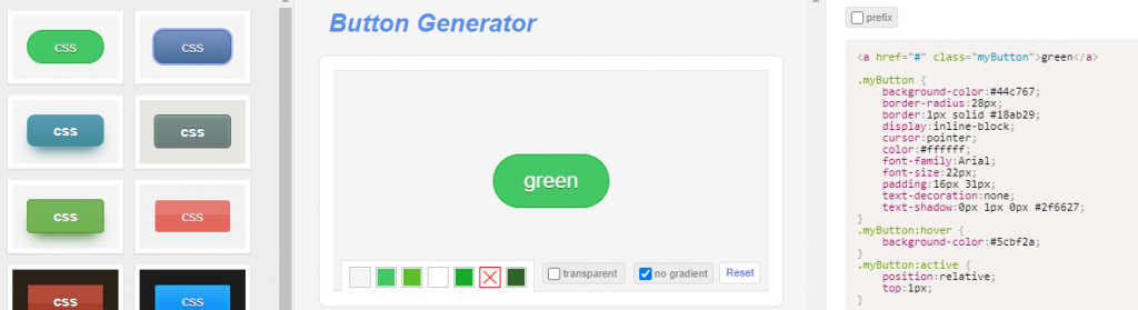 Simple button generator | BizGenius